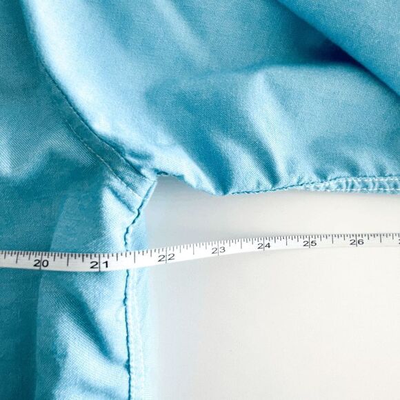 Aeropostale Mens Shirt Button Down Casual Cotton Long Sleeve Blue Large - Picture 7 of 7